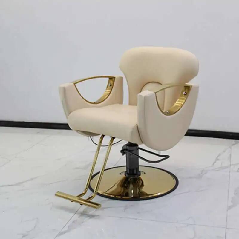 Beauty Makeup Chair - Comfortable White Barber Chairs Beauty Hairdressing