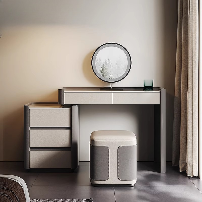 Makeup Beauty Lounge - Wood Beauty Vanity Table Bedroom Makeup
