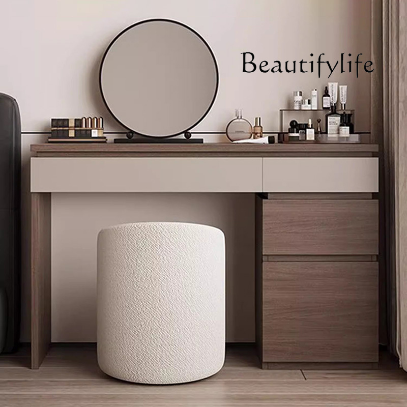 Makeup Beauty Lounge - X Wood Shelf Vanity Table Modern