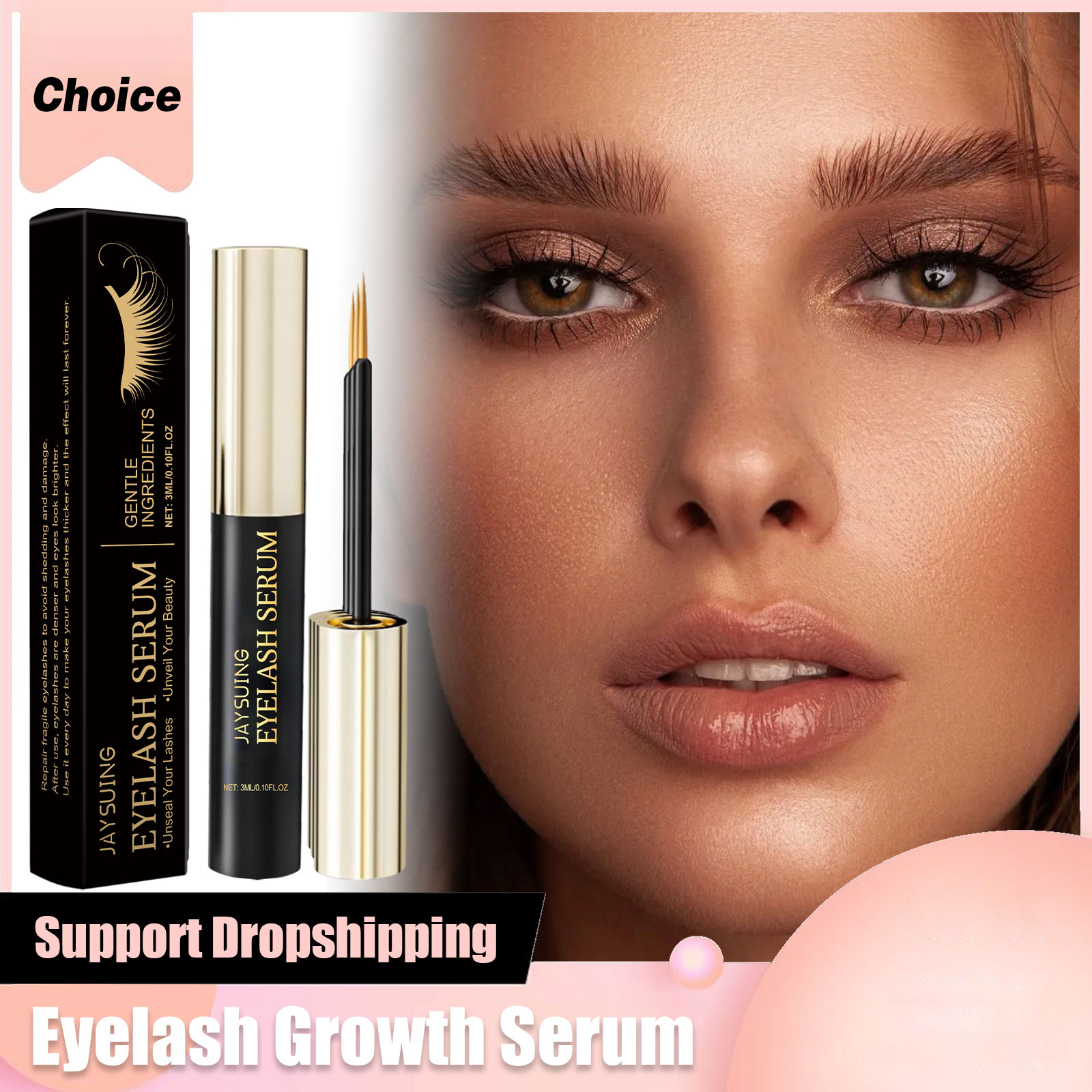 Lash Serum Growth - Fast Eyelash Growth Serum Thicker Lash