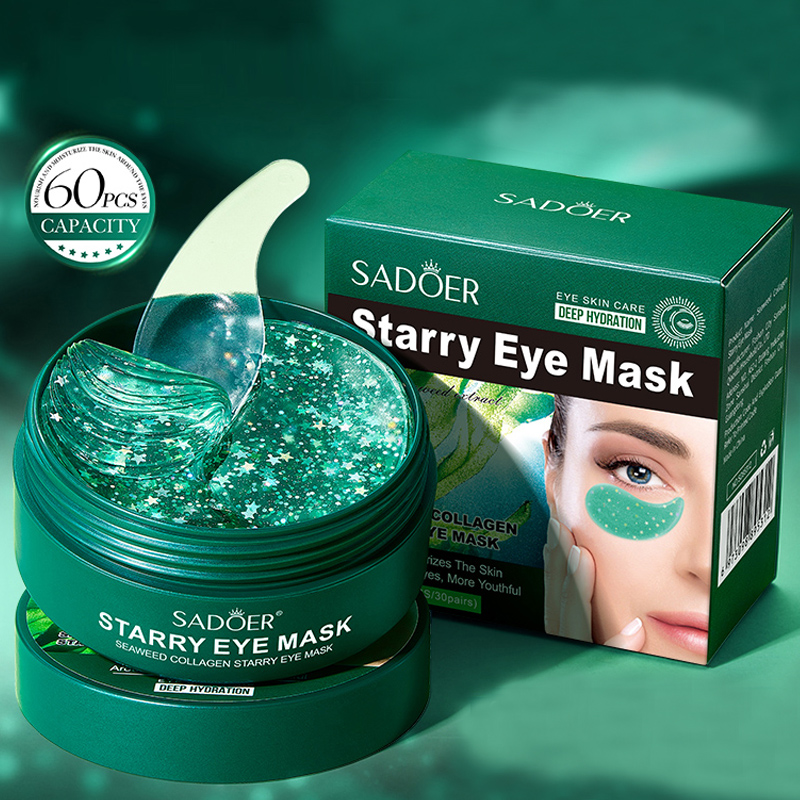 Collagen Eye Patch - 60 pieces/box Seaweed Collagen Eye Mask,