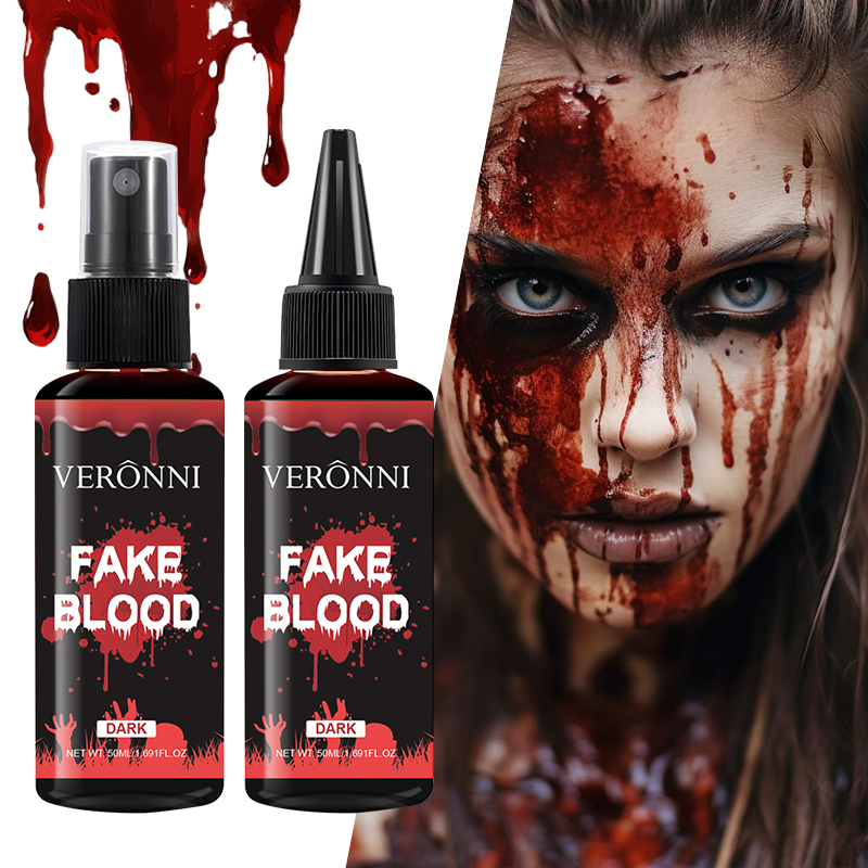 Beauty Makeup Pictures - 50ml Realistic Fake Blood, Halloween SFX