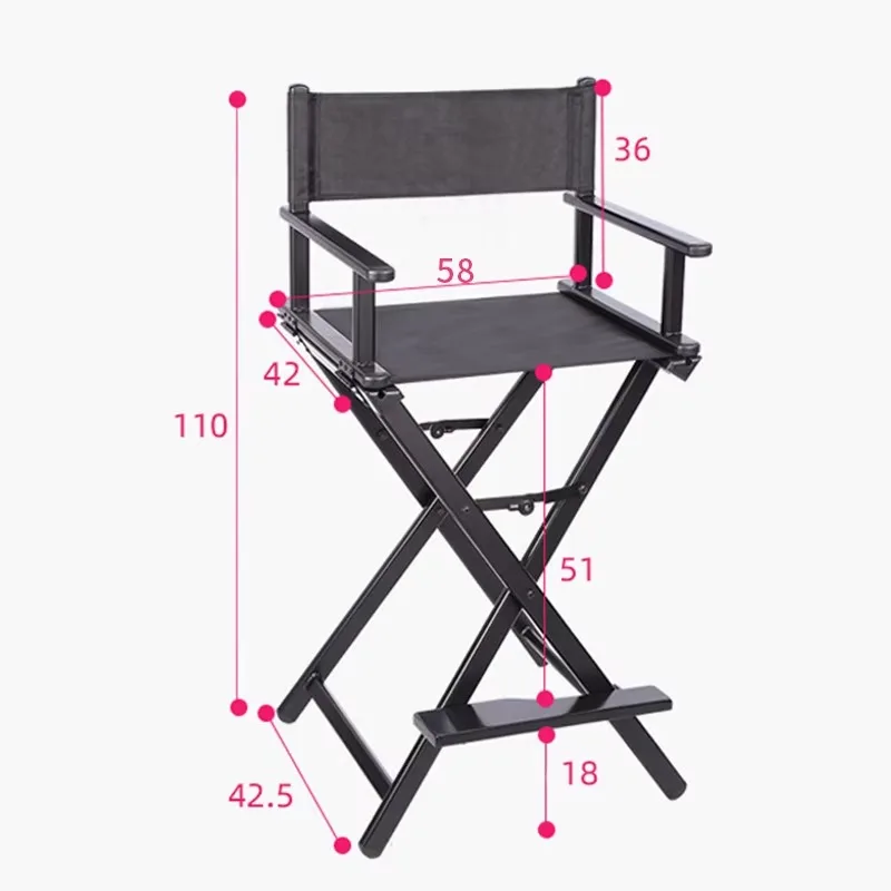 Beauty Makeup Workshop - Aluminum alloy folding beauty massage chair