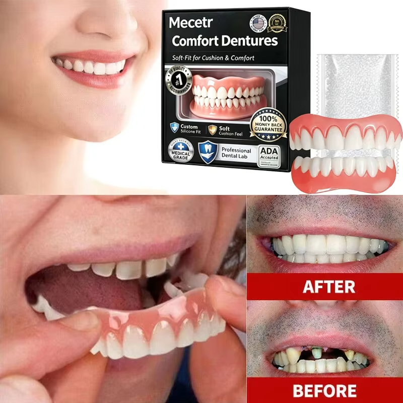 Photo Beauty Makeup - Full Upper Lower Mouth Fake Teeth