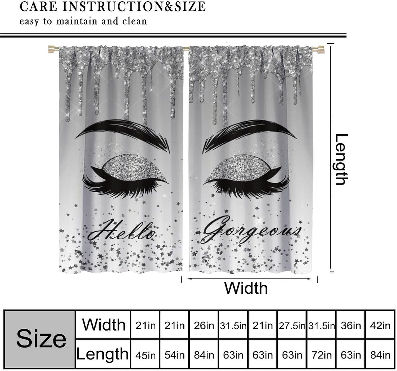 Silver Glitter Drip Eyelash Cu - огляд і ціна Beauty Makeup Filter