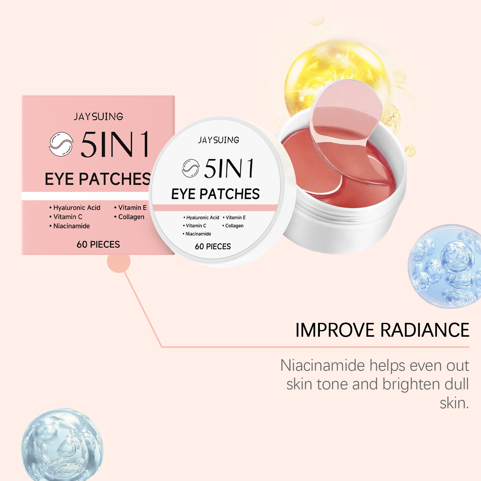 JAYSUING 5-in-1 Under Eye Patc - огляд і ціна Collagen Eye Patch
