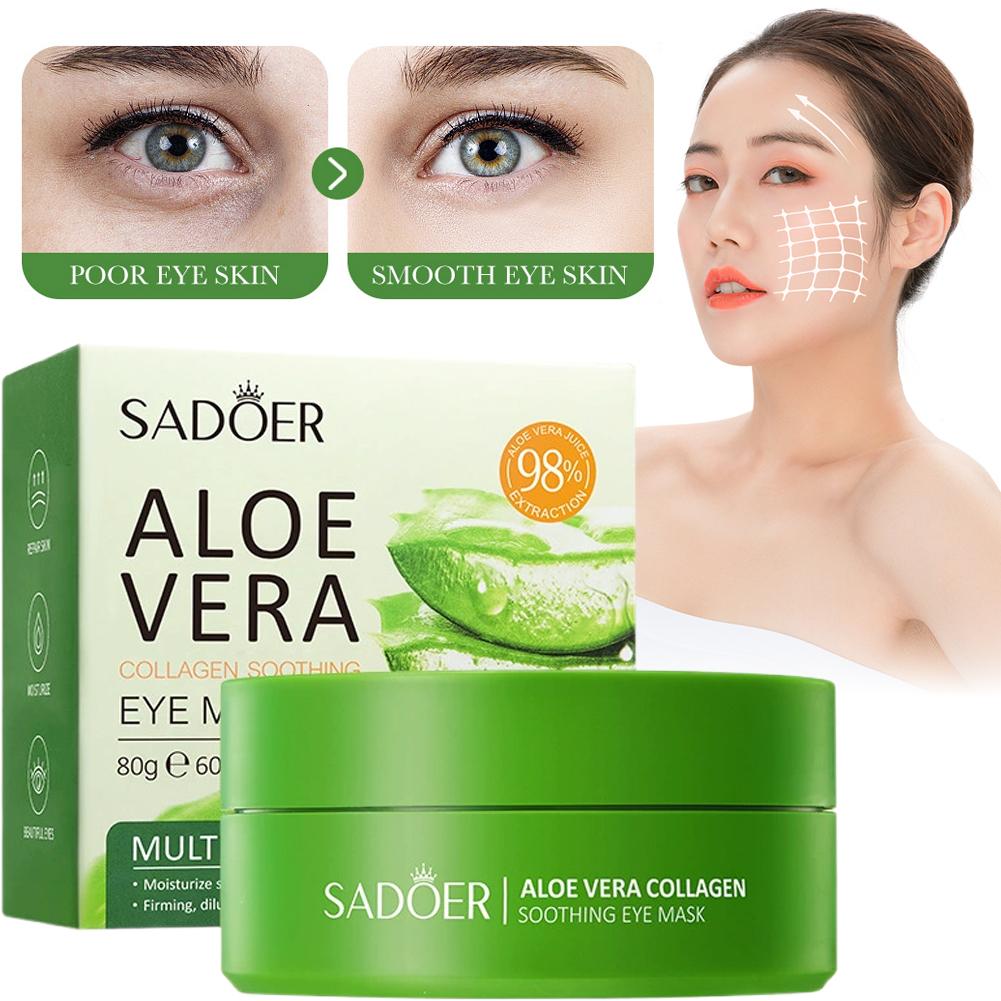 60pcs Aloe Vera Collagen Under - огляд і ціна Collagen Eye Patch