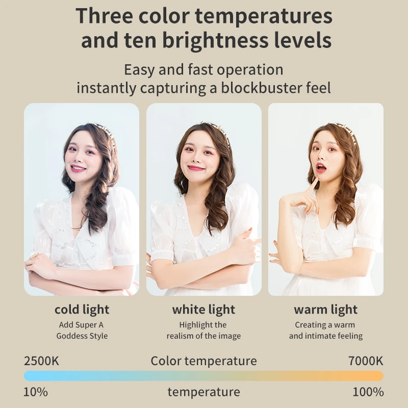Phone Selfie Light 2700K-6500K - огляд і ціна Photo Beauty Makeup