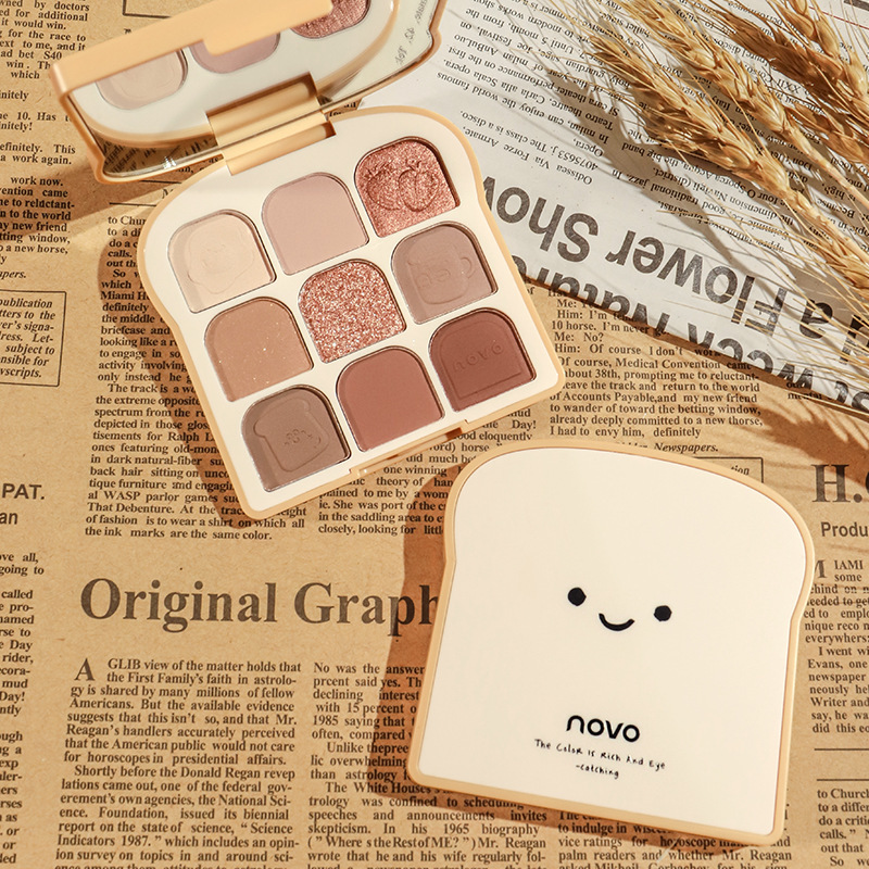NOVO Toast 9 Colors Matte Eyes - огляд і ціна Beauty Makeup Novo
