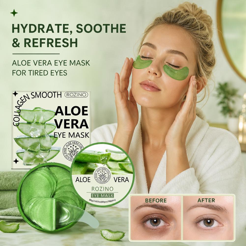 60pcs Aloe Vera Collagen Eye M - огляд і ціна Collagen Eye Patch