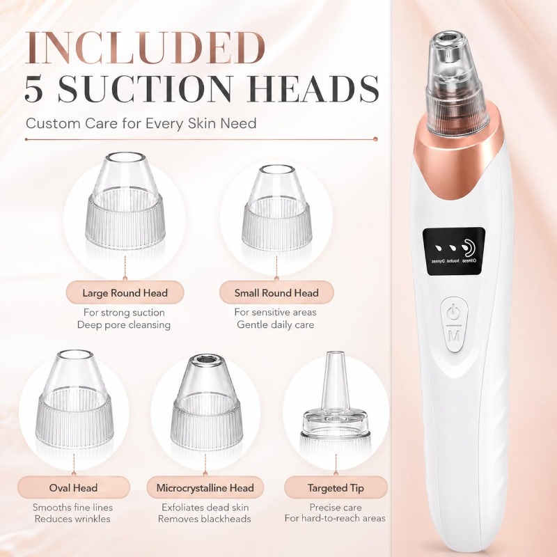 Rechargeable Blackhead Remover - огляд і ціна Pore Vacuum