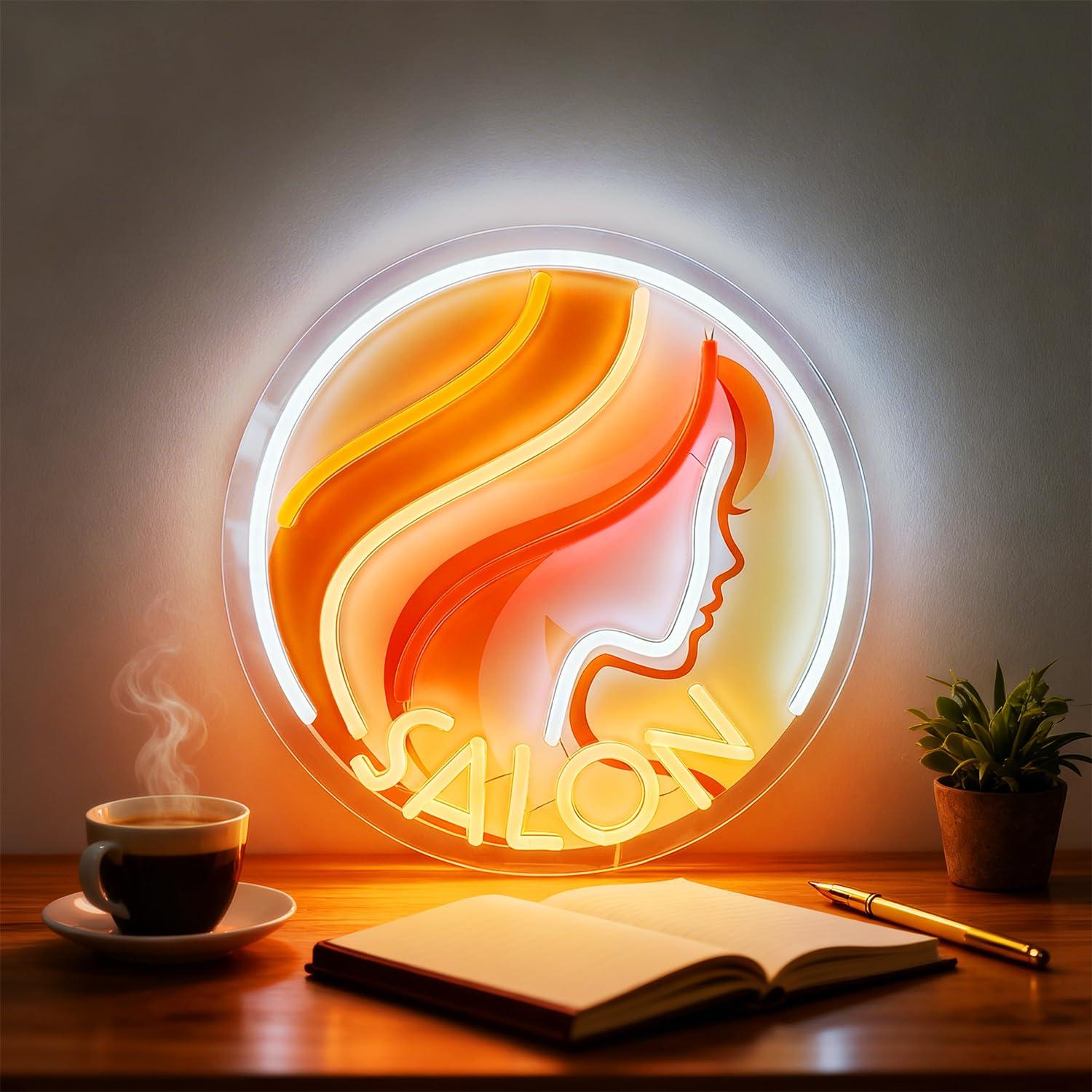 Lady Profile Salon Neon Sign U - огляд і ціна Makeup Beauty Lounge