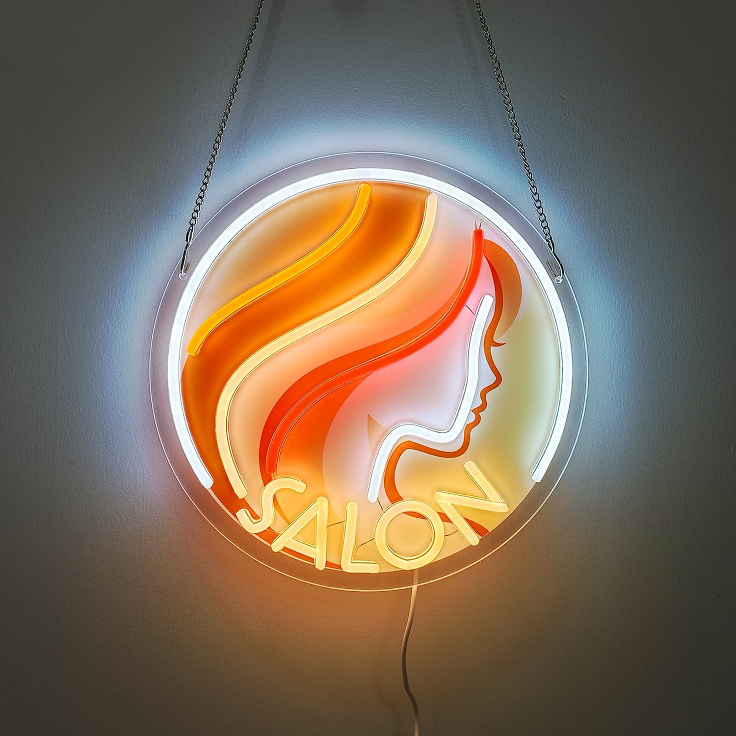 Lady Profile Salon Neon Sign U - огляд і ціна Makeup Beauty Lounge